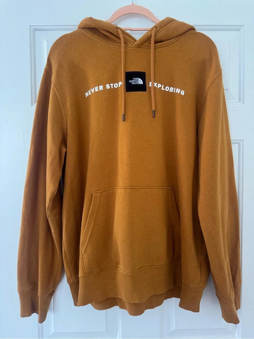 The North Face Men’s Pullover Hoodie in Mustard Color
